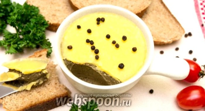 Печёночный паштет с овощами