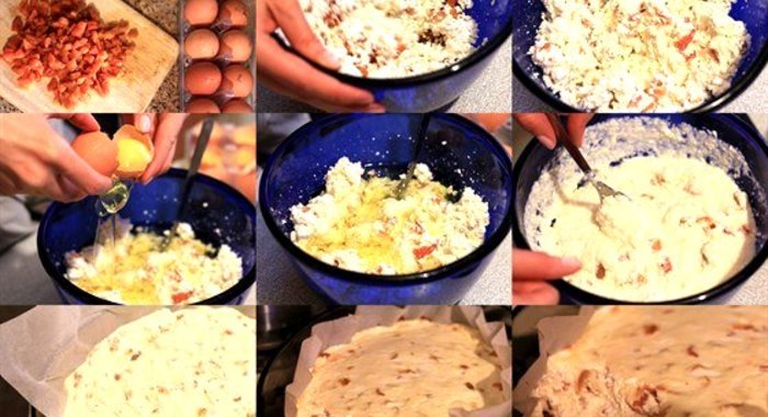 Запеканка из обезжиренного творога с курагой