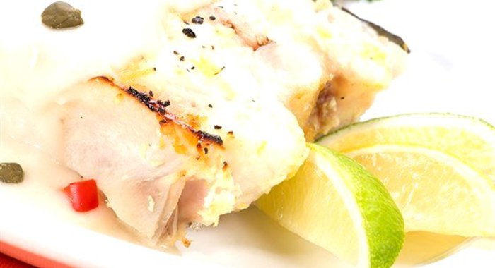 Стейки из палтуса в перце на гриле