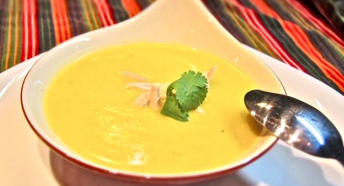 Сливочный суп-пюре с курицей