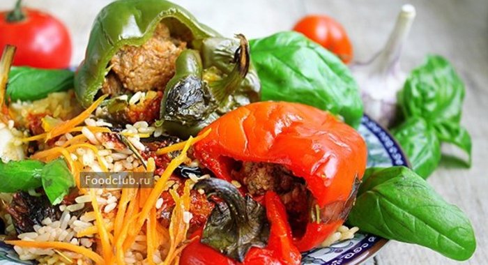 Перцы фаршированные а-ля плов