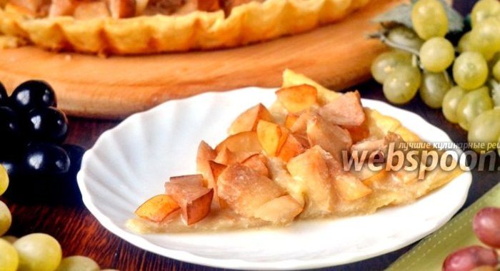Пирог с китайской грушей и сгущённым молоком