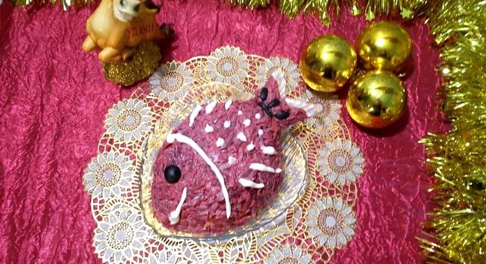 Консервированные сардины под шубой