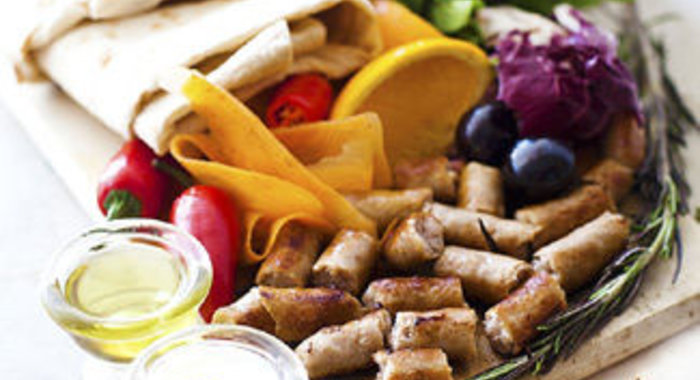 Испанские Сувлаки в лаваше