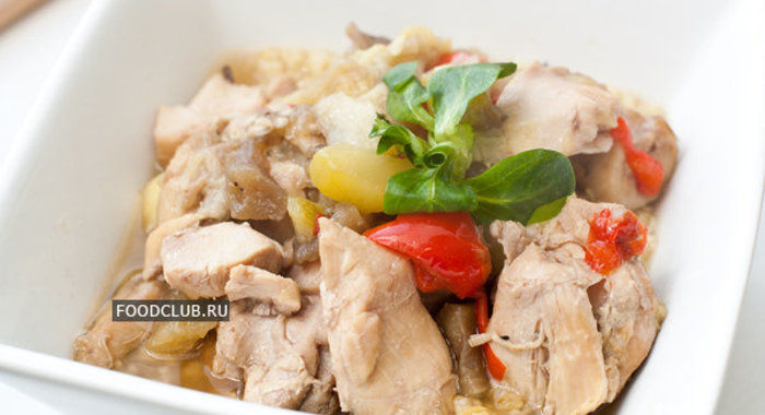 Курица с овощами в мультиварке