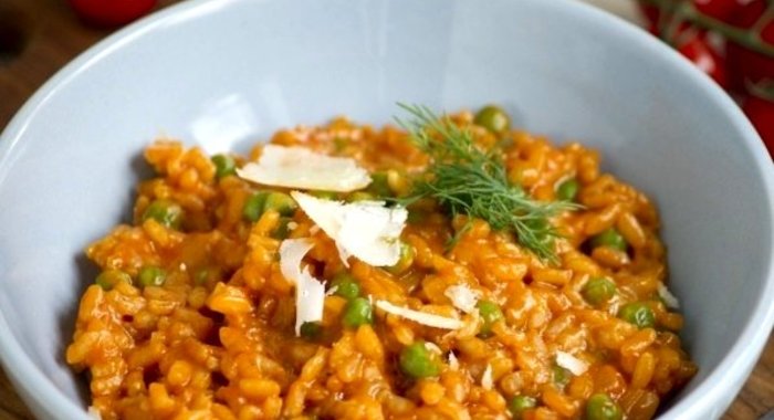 Ризотто с горошком