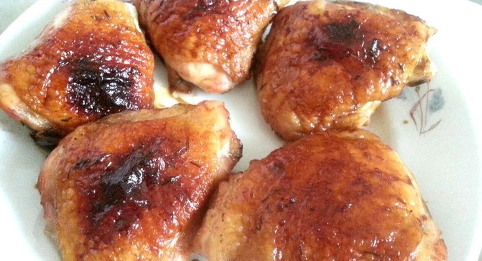 Куриные окорочка в медово-лимонном маринаде