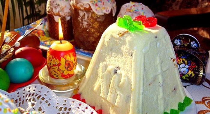 Пасха из сметаны