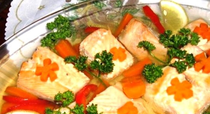 Заливное из рыбы в мультиварке