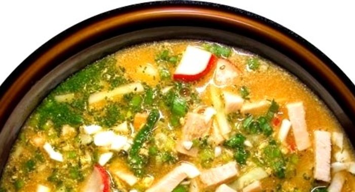 Окрошка с горчицей