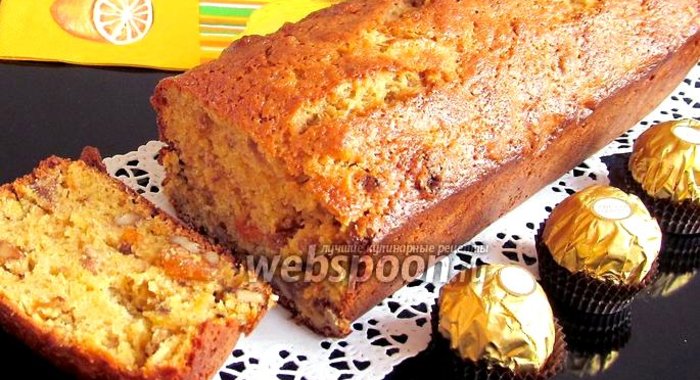 Морковный кекс с изюмом