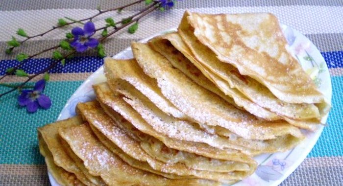 Диетические блинчики без муки