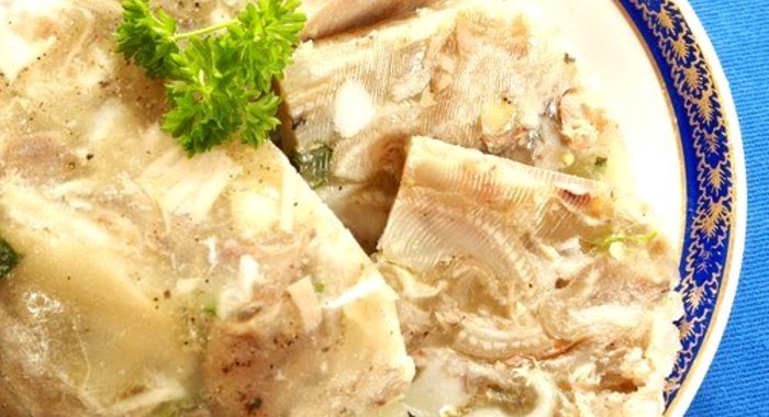 Холодец из телятины и куриных потрошков