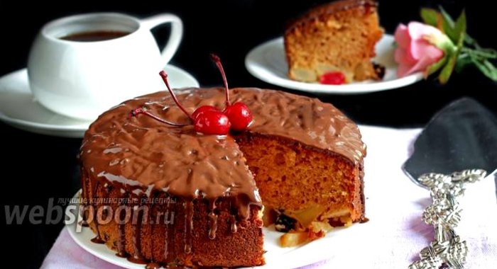 Карамельная шарлотка