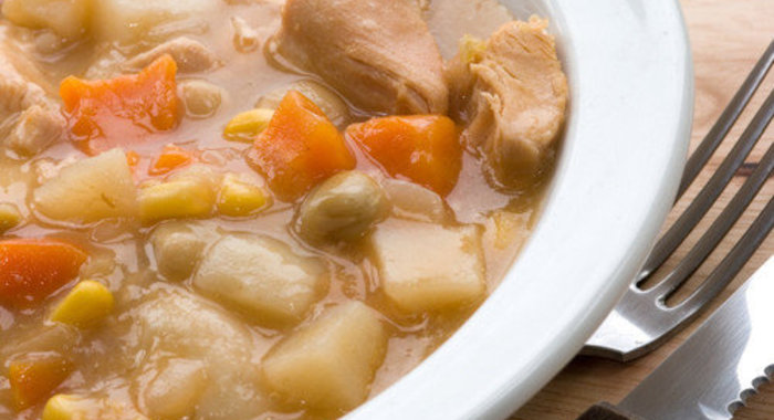 Рагу с куриным филе и овощами