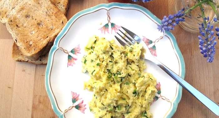 Яичница с капустой