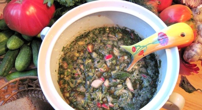 Овощная окрошка