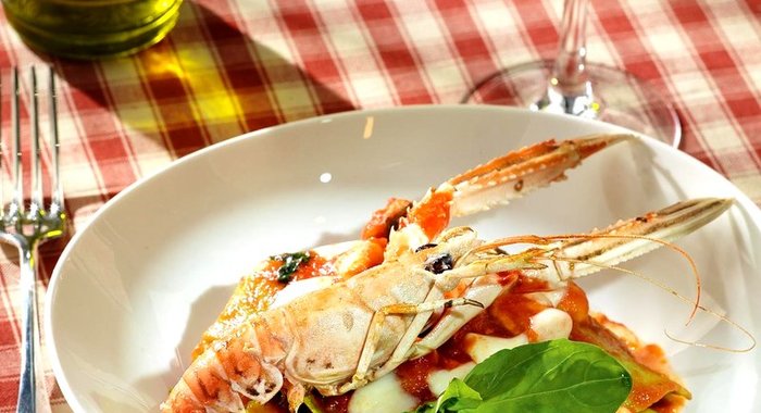 Лазанья Frutti di Mare со шпинатом