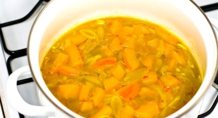 Овощной суп с тыквой