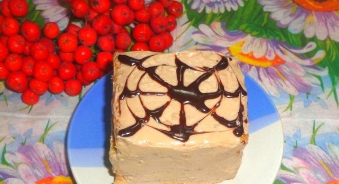 Пирожные с шоколадно-масляным кремом