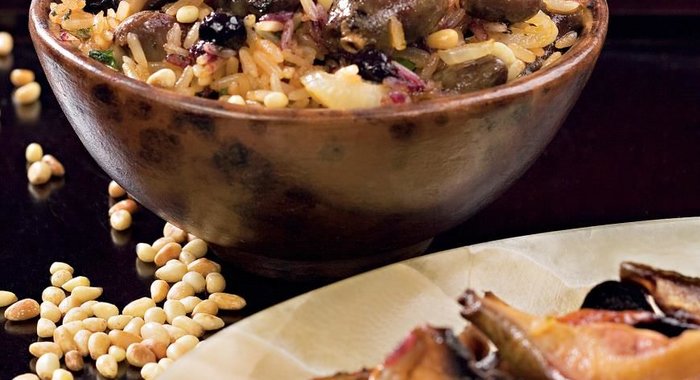 Турецкий плов с куриными потрошками Ич пилав