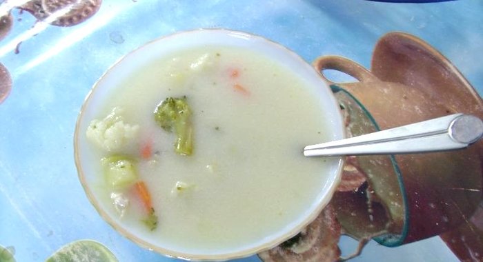 Сырный суп с курицей