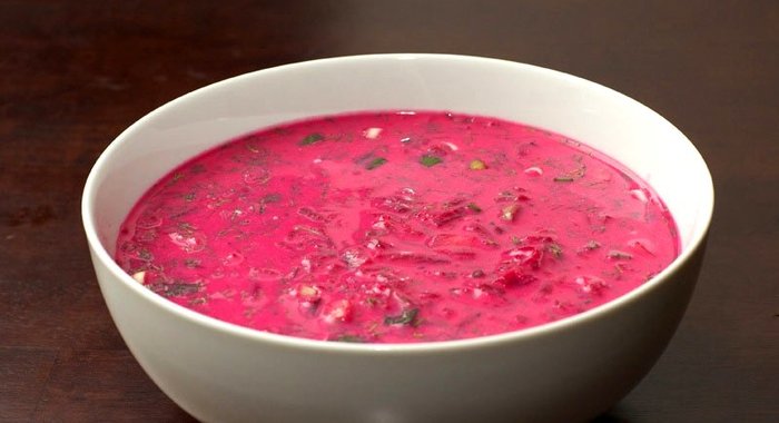 Литовский холодный борщ