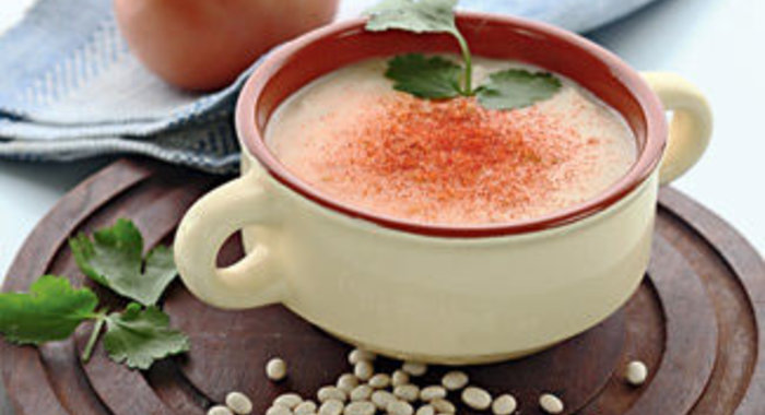 Суп-пюре из белой фасоли