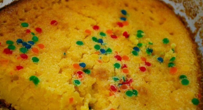 Утренний кекс с мандаринами и кунжутом