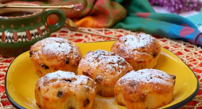 Творожные кексы на йогурте