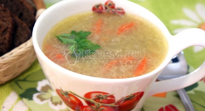 Гороховый суп с луковником