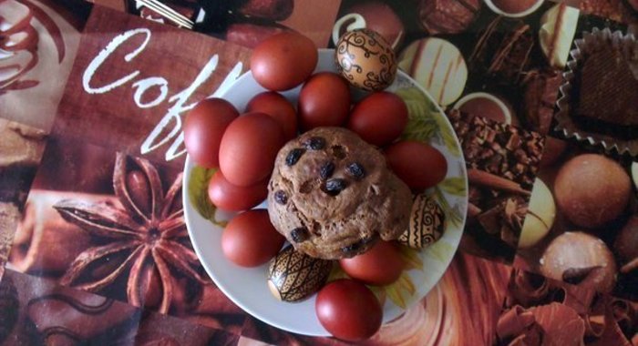 Вегетарианский пасхальный кулич