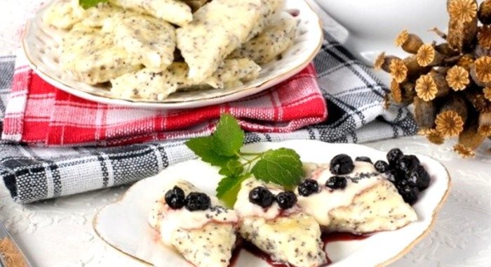 Ленивые вареники с маком