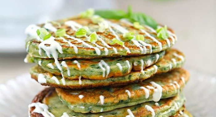 Оладьи из зелени
