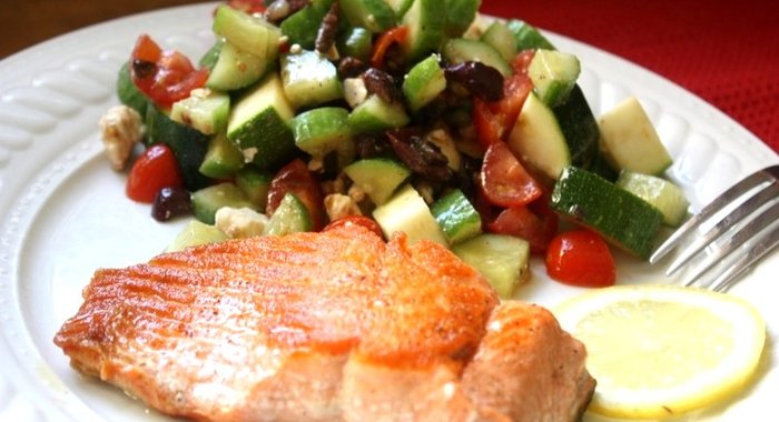 Стейк из лосося