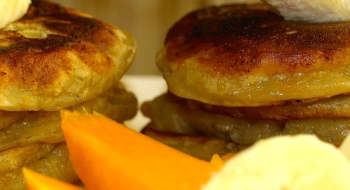 Оладьи из тыквы и банана