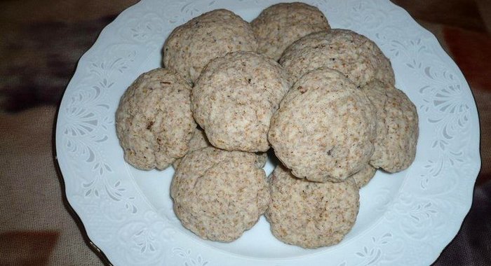 Постное печенье с отрубями