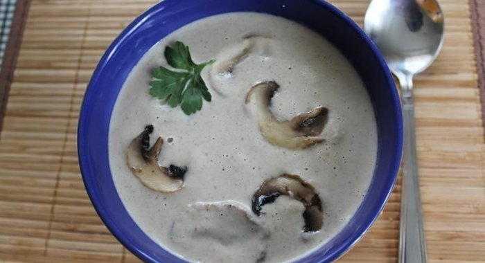 Грибной Суп-пюре из шампиньонов со сливками