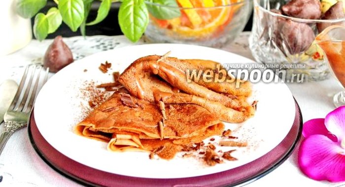 Шоколадные блины