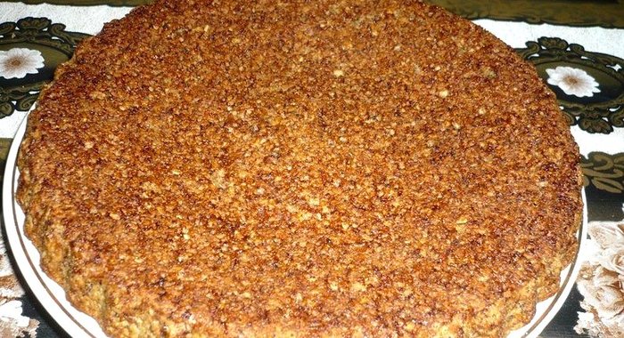 Постная овсяная коврижка