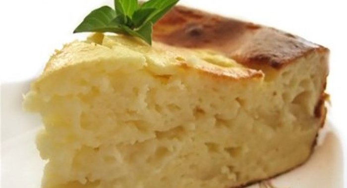 Творожный пирог с яблоками