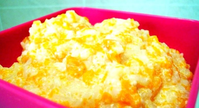 Каша из тыквы с рисом в мультиварке