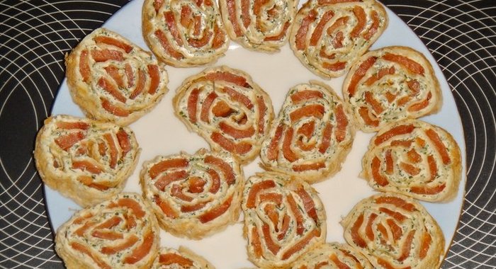 Лаваш с красной рыбой