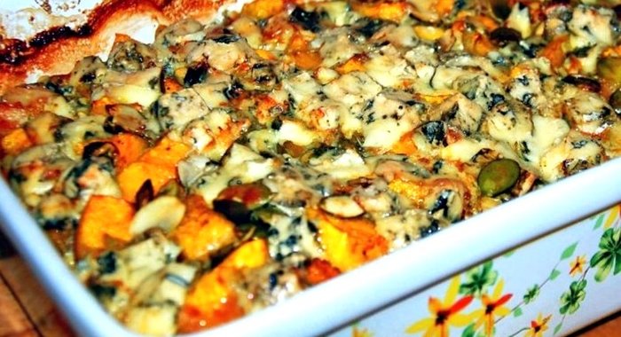 Курица с тыквой