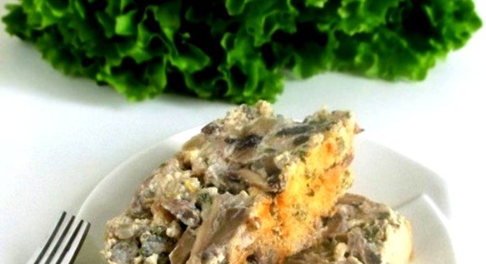 Грибная запеканка в духовке