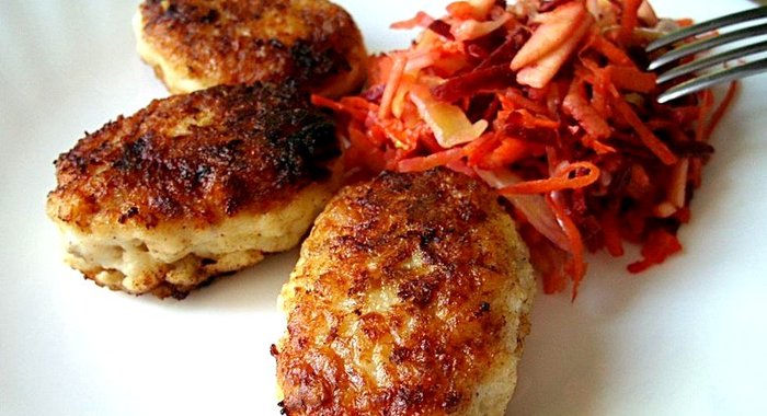 Рыбные котлеты с творогом