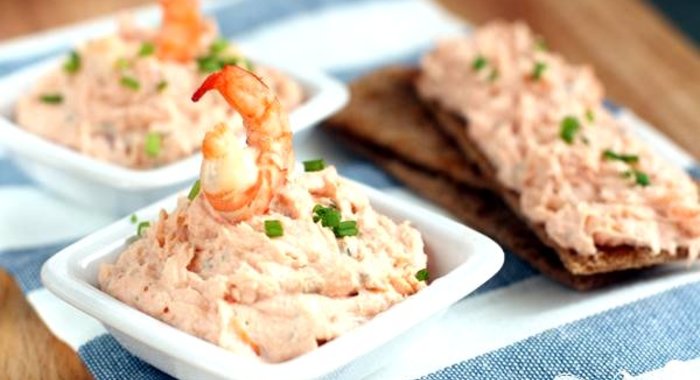 Паштет из семги с креветками