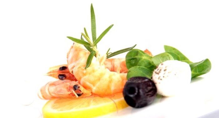 Канапе с креветками