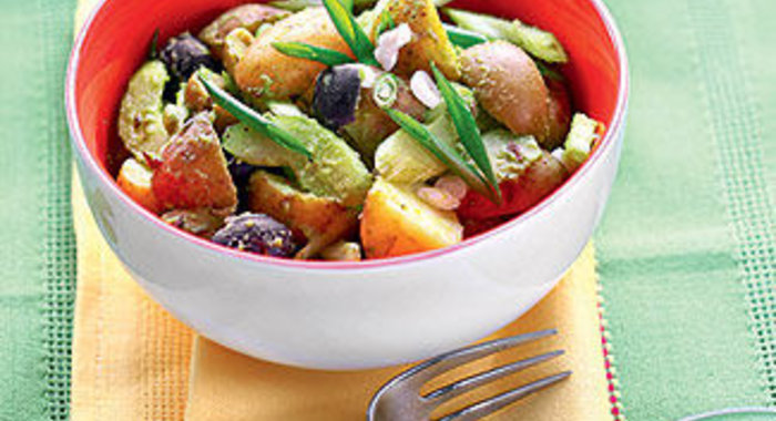 Картофельный салат с оливками