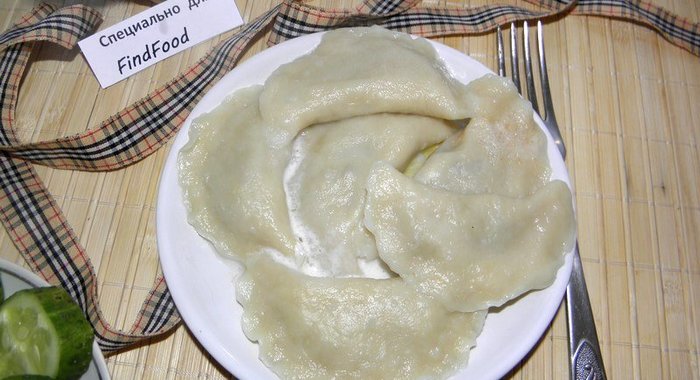 Вареники с картошкой и салом